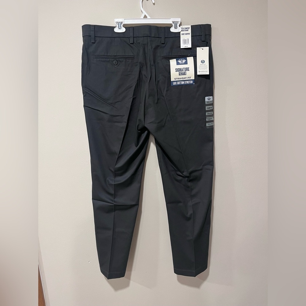 Dockers Flex Comfort Signature Khaki Straight Fit Dress Pants 38x30 - Picture 3 of 12
